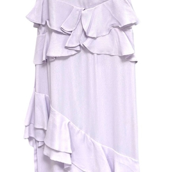 Anthropologie Forever That Girl Elegant Lavender Ruffle Dress Size XS - Picture 6 of 6